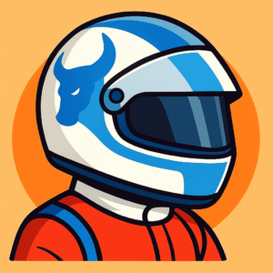 20250924 1311 racer helmet visor down remix 01k5yb8mv1etgsrvd238mzm974